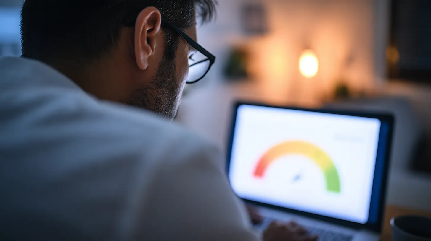 Tracking a credit score climbing toward better loan approval odds
